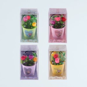 CAJA ADORNO FLORES 6X9CM COLORES