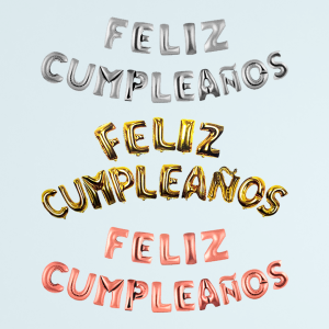 GLOBO METALIZADO FELIZ CUMPLEAÑOS