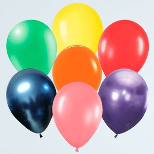 GLOBO N°9 METAL COLORES (25 U)