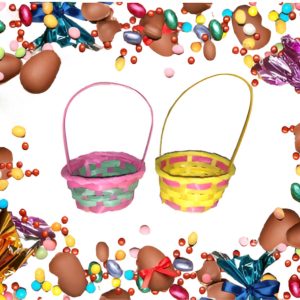 Canasto bambú redondo chico